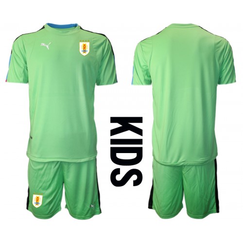 Uruguay Keeper Hjemmedraktsett Barn VM 2022 Kortermet (+ Korte bukser) Uruguay Keeper Hjemmedraktsett Barn VM 2022 Kortermet (+ Korte bukser)